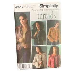 Simplicity Sewing Pattern 4328 Misses Jacket Size 14-22 - uncut